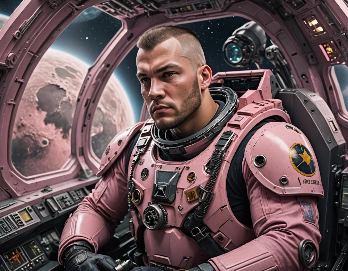 Member of the pink space marine (3)