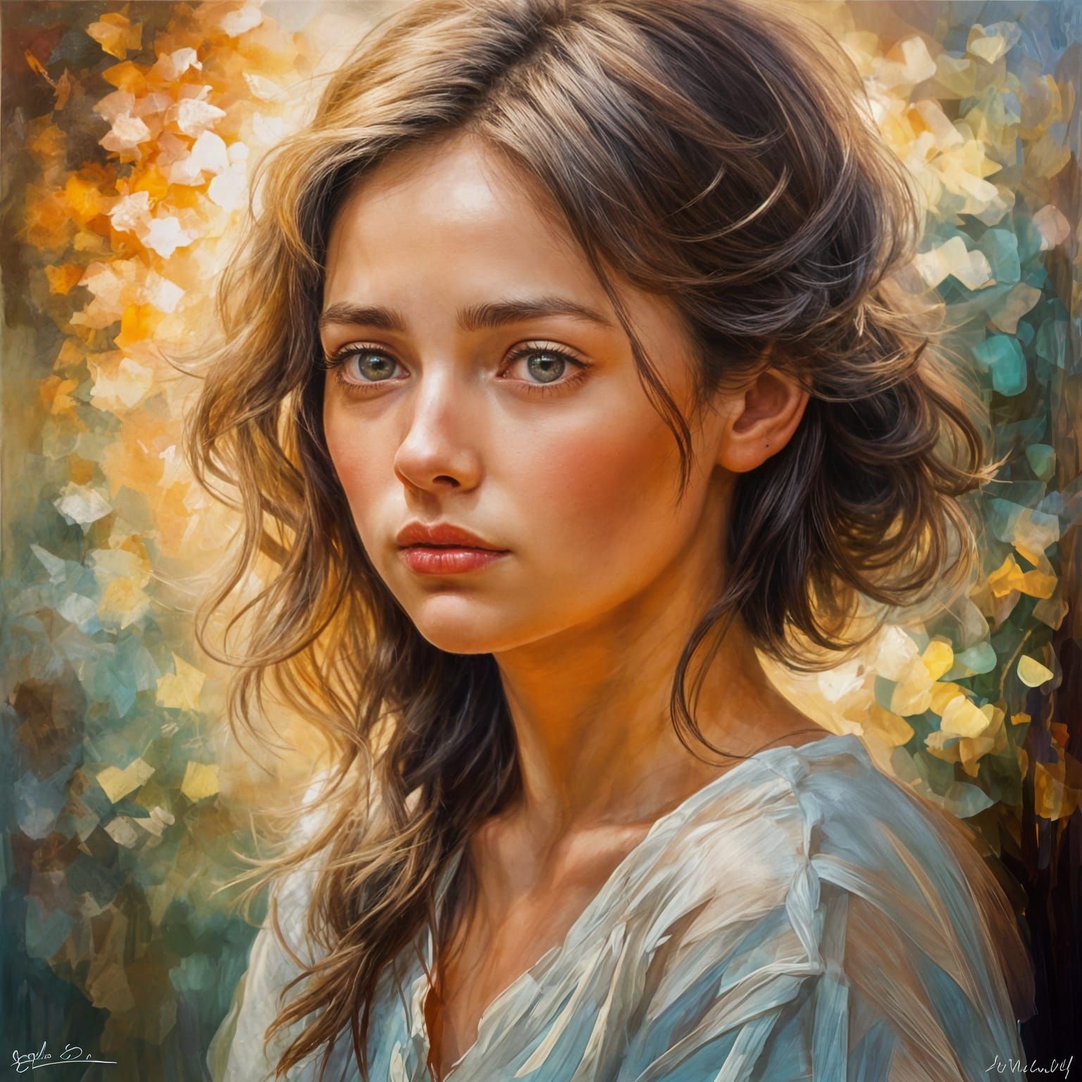 Expressing Affection: A Moment of Thoughtful Admiration