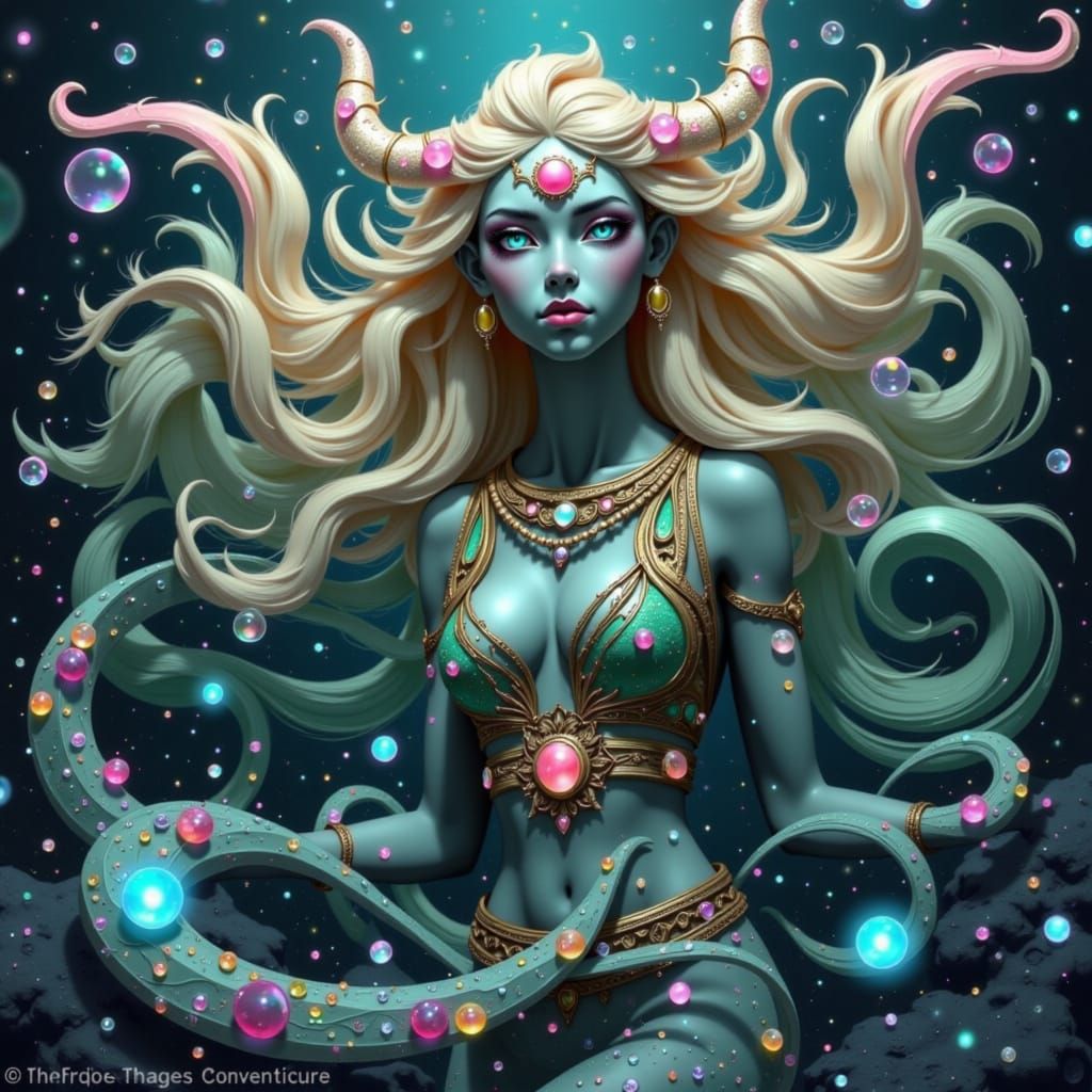 Majestic Deep Sea Elemental in Dreamlike Scene