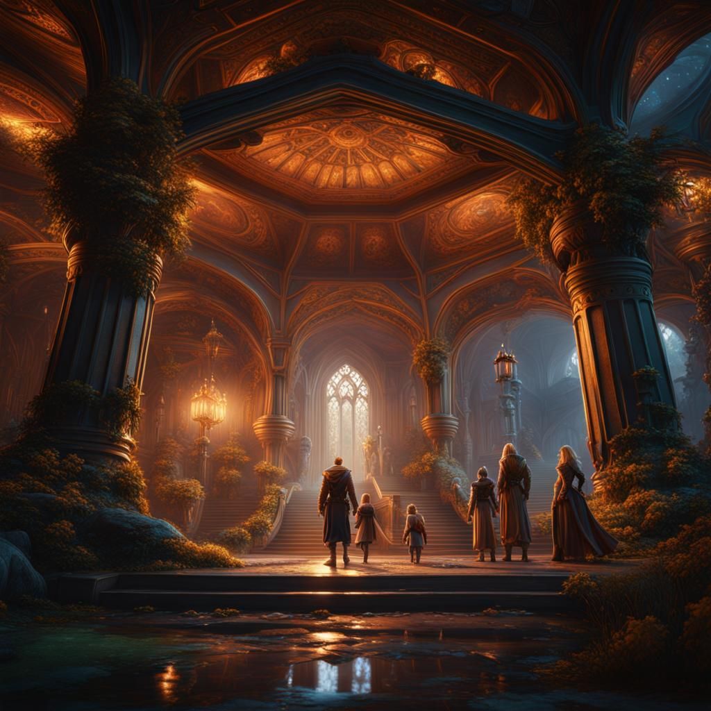 Fantastical Found Family Concept Art