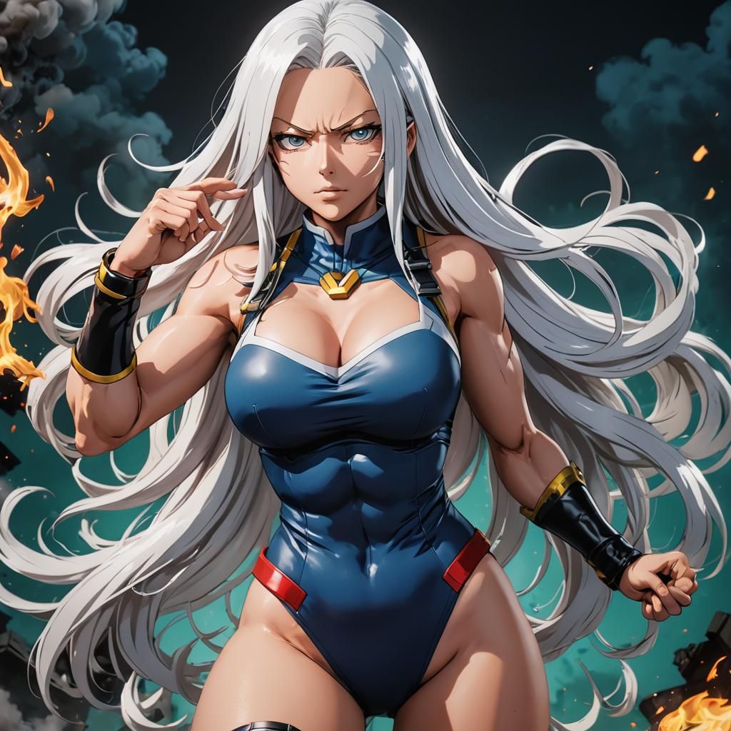 Anime Muscle Mommy with Smoke Powers