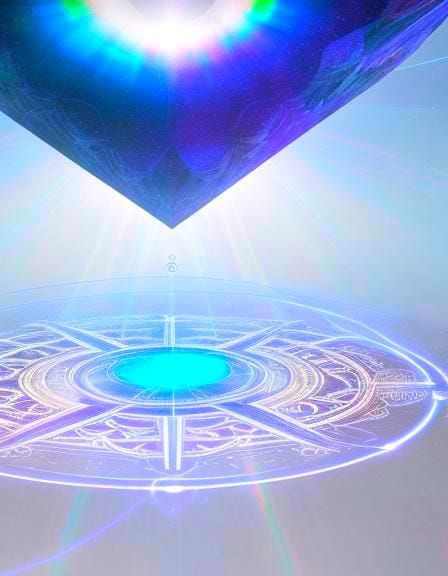 Cathedral Laser Beam Spell in Rainbow Light