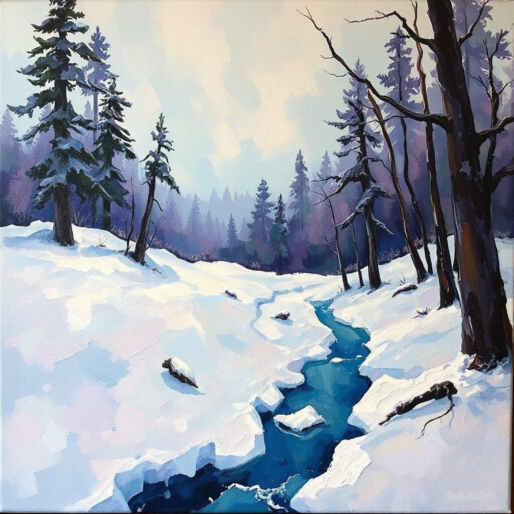 Amethyst Angelic Azure in Impasto Painting Style