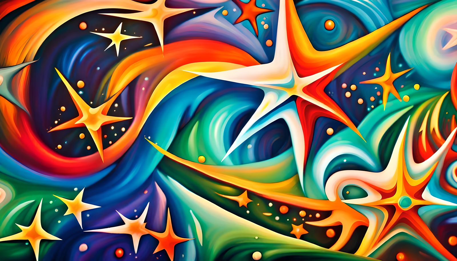 Iridescent Stars in Electromagnetic Plasma Maelstrom