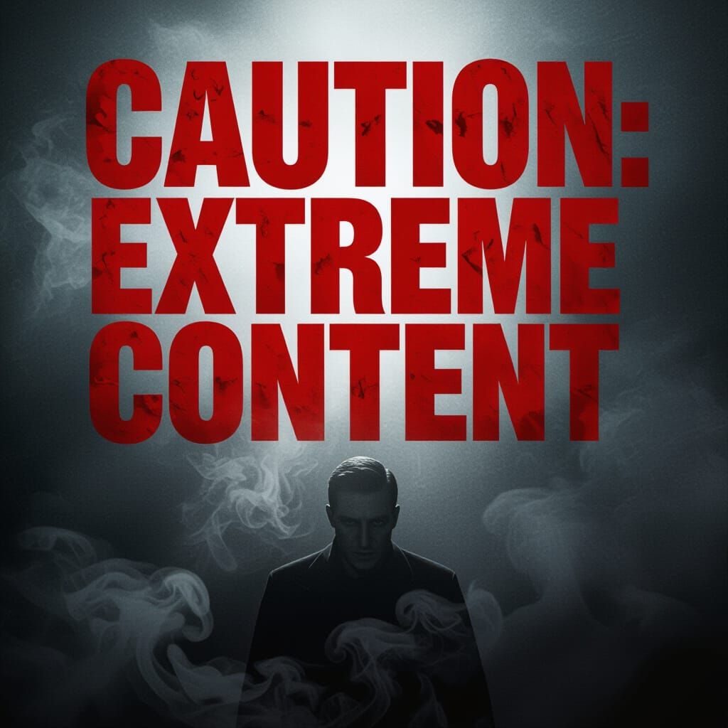 Extreme Content Movie Poster in Dark Concept Art Style
