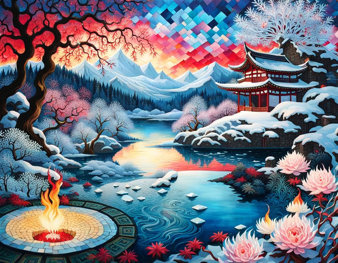 Late winter landscape