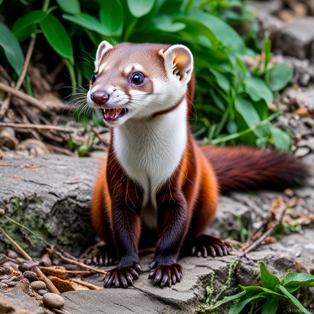 Surprised Weasel