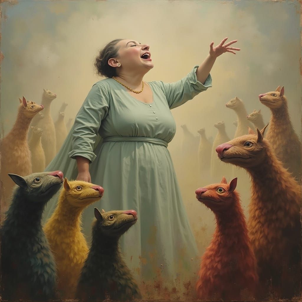 Surreal Soprano Sings to Enigmatic Audience