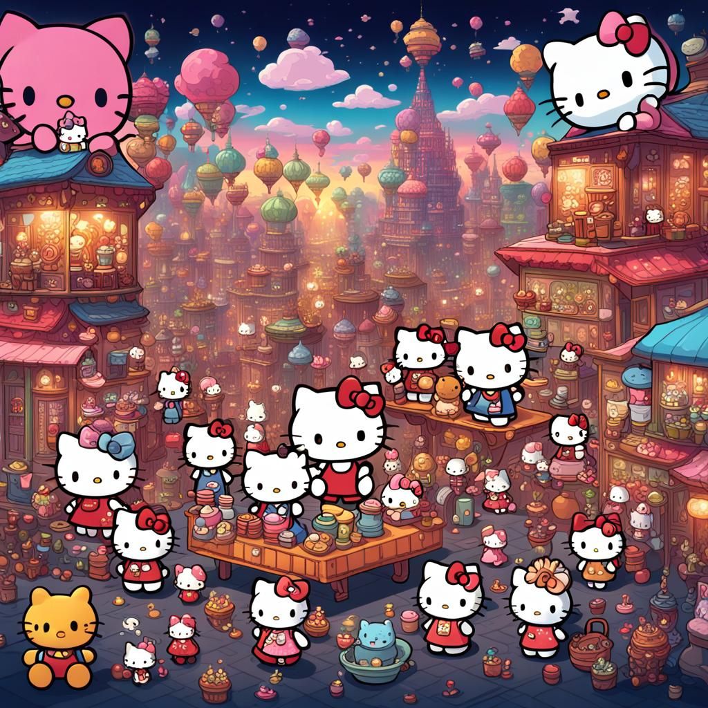 Hello Kitty and Friends as a Gang