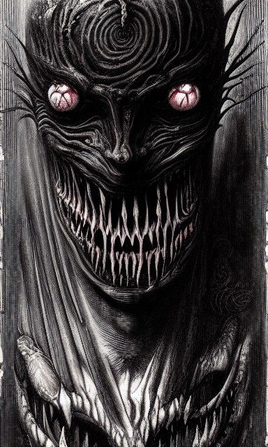 Sinister Nature Demon with Evil Smile