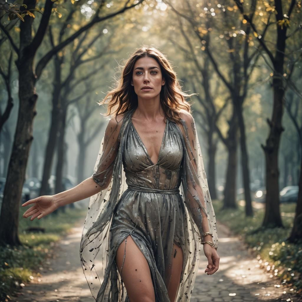 Eveline Escapes Ghost in Haunted Woods