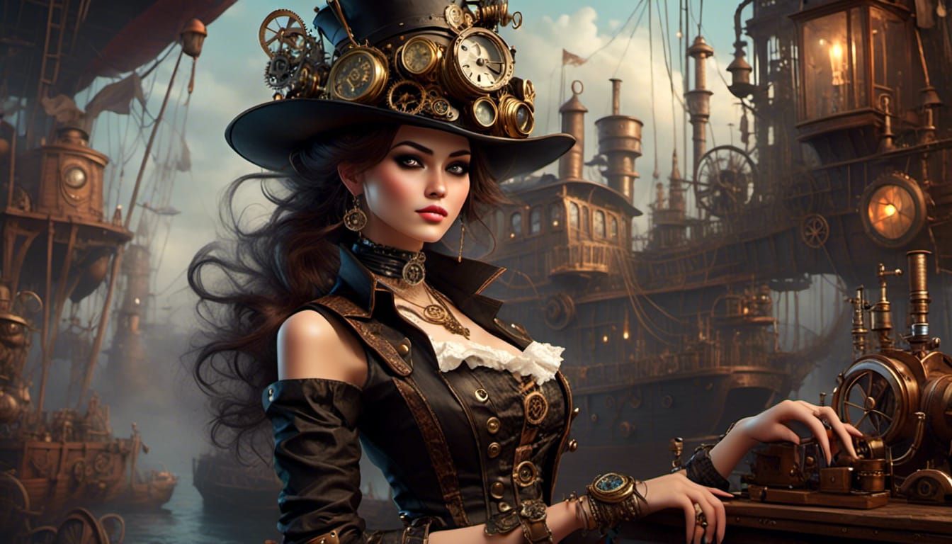 Miss Yakamoto: Steampunk Poetry in Motion Portrait