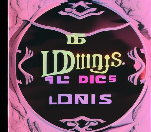 5D Light Comics Logo with Pink Light