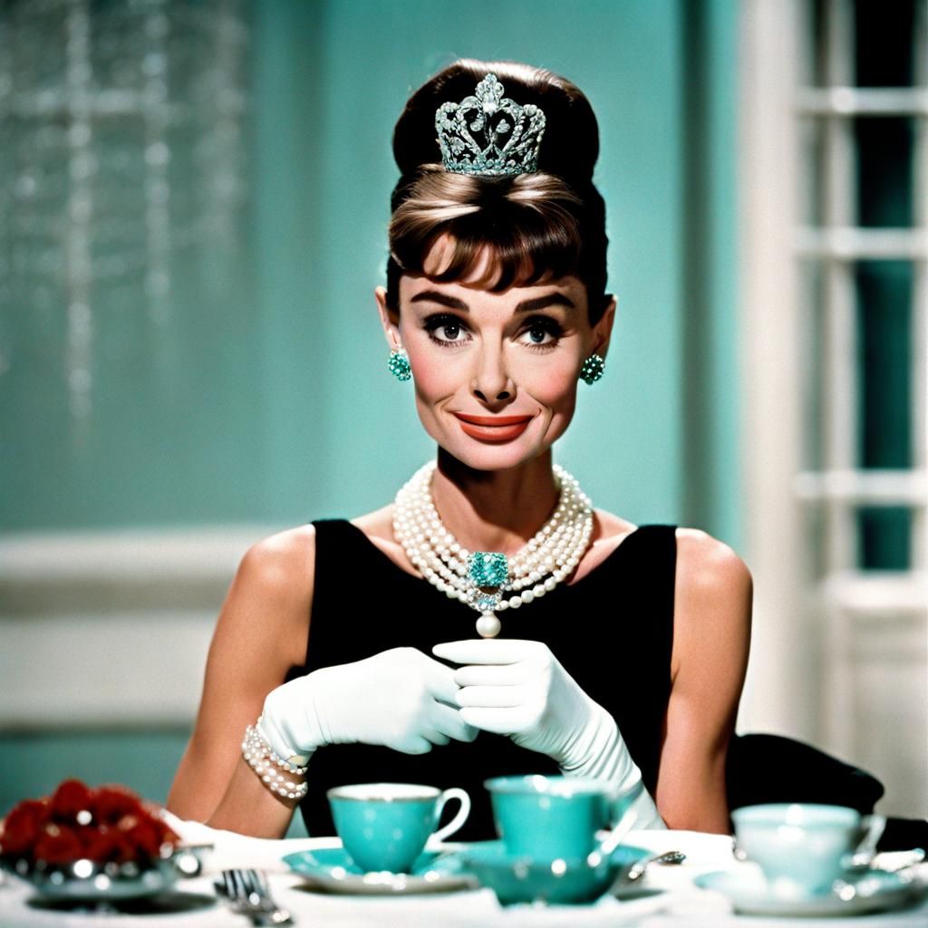 Audrey Hepburn at Tiffany's: Detailed Digital Matte Painting