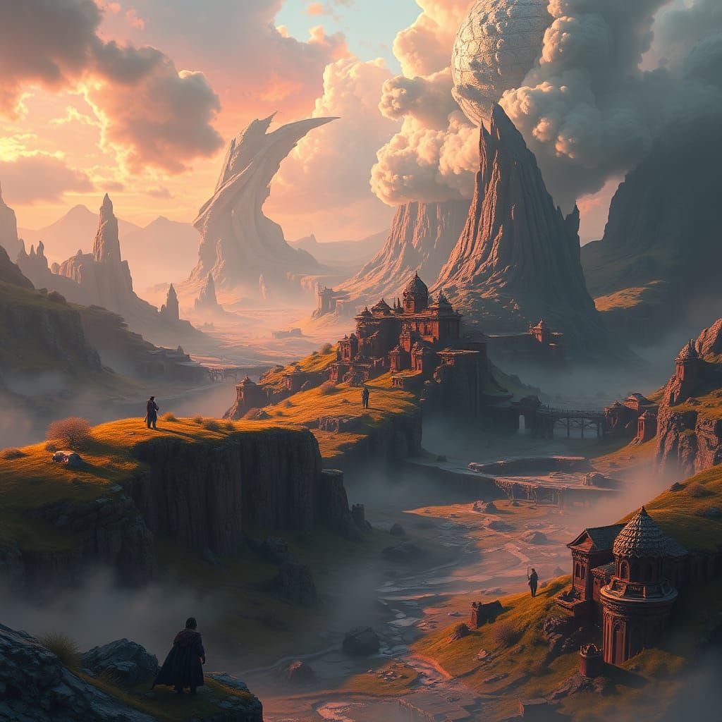 Mystical Realm: Fart Valley Conquest, Digital Matte Painting