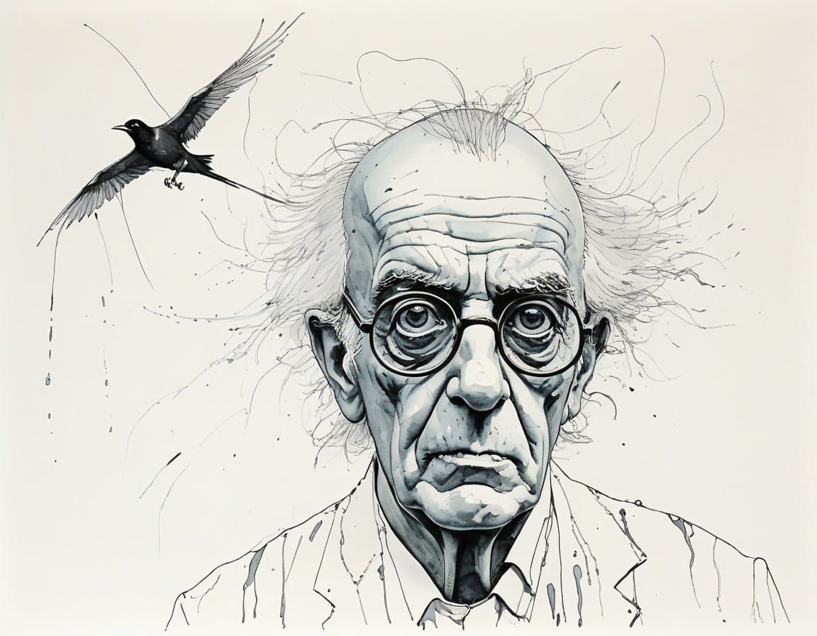 Minimalist Surrealism in a Bold, Expressive Style