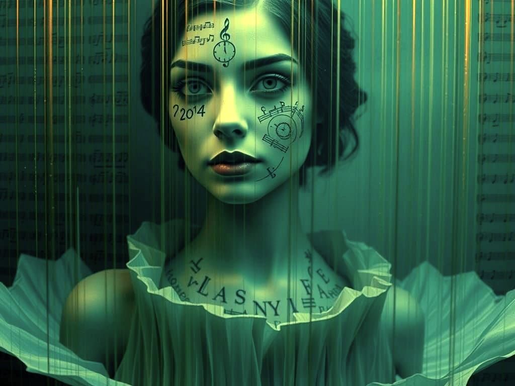 Musical Woman: 35mm Film Portrait in Monochrome