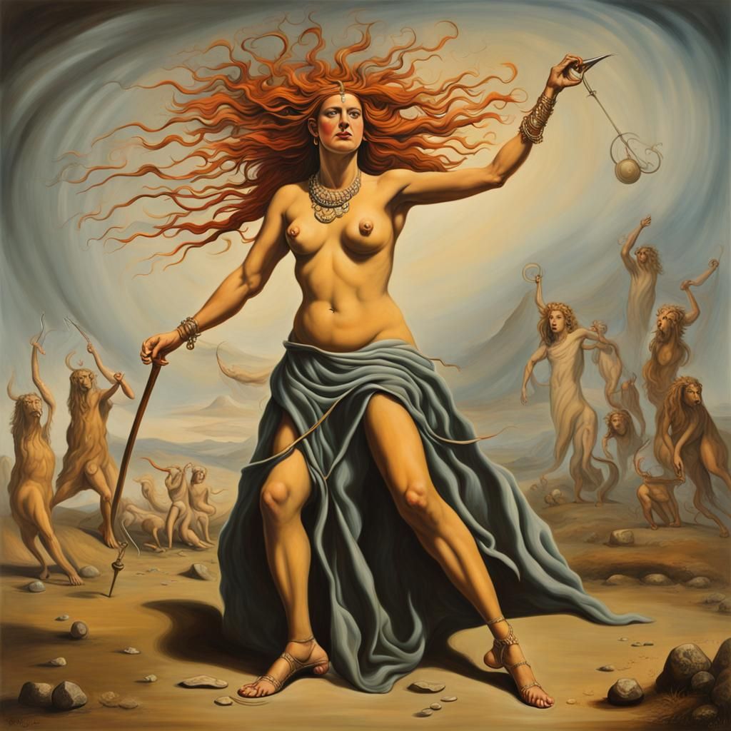An image depicting Boudicca, the Queen of the Iceni tribe, d...