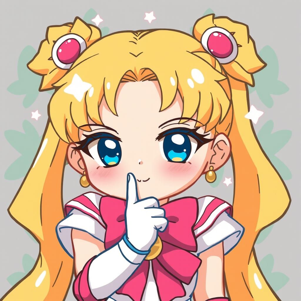 Adorable Sailor Moon in Intricate Detail
