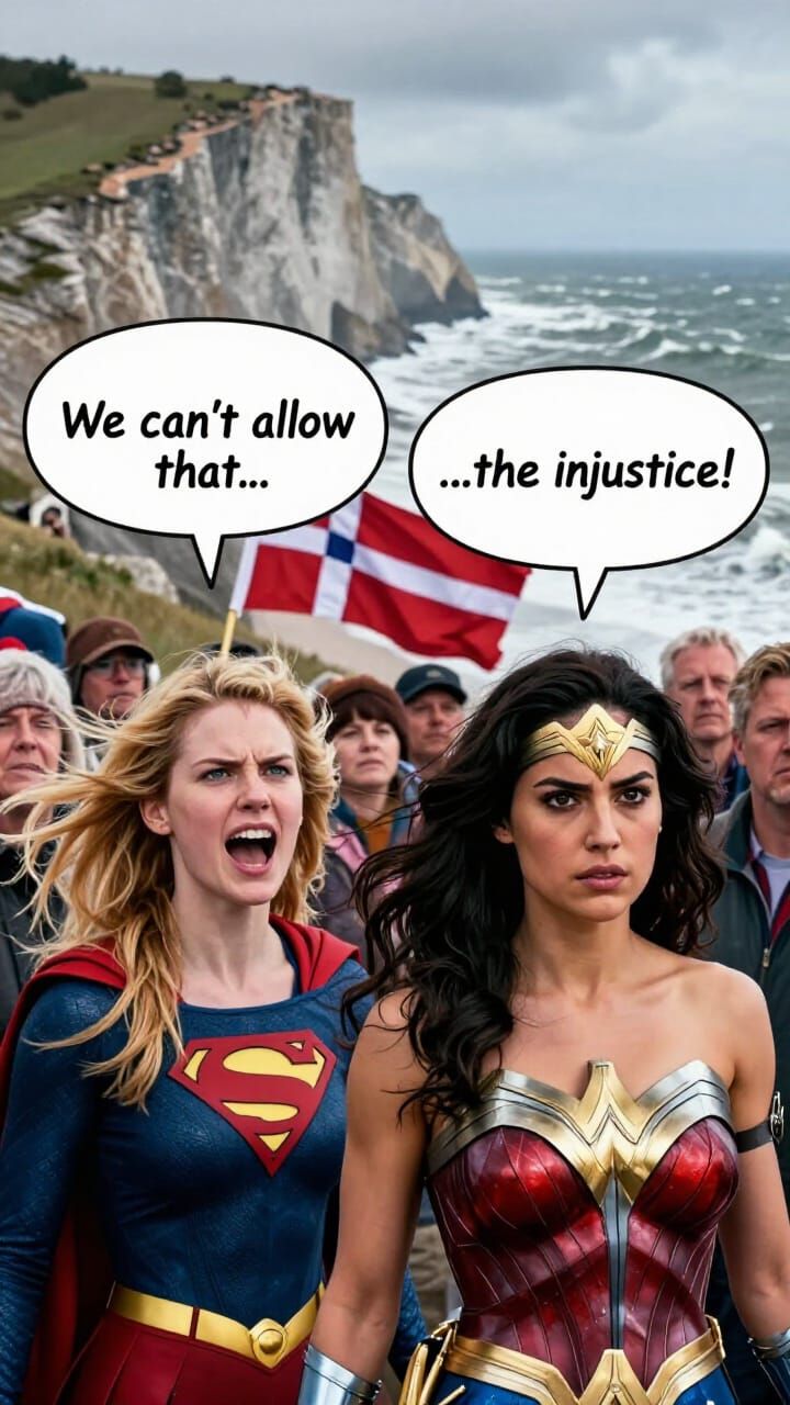 Supergirl and Wonder Woman Unite Against Injustice