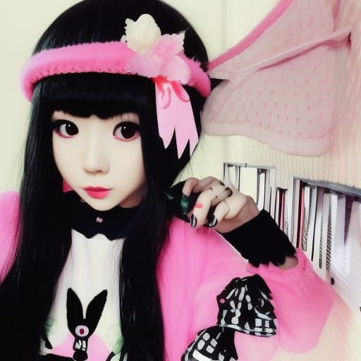 Y2K Fairycore Portrait in Digital Art Style