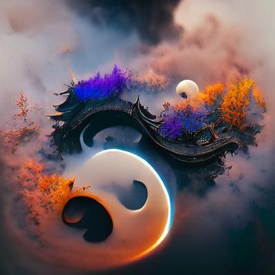 Detailed Yin Yang Matte Painting