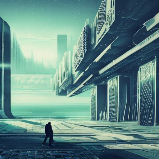 Dystopian Future Tech Observation Machine: Retrofuturism