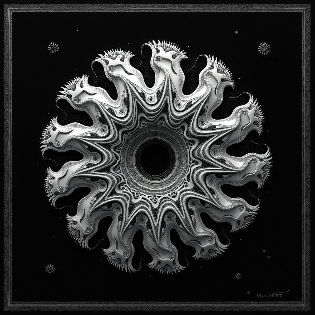 Fractal Minimalism in Geometric Art