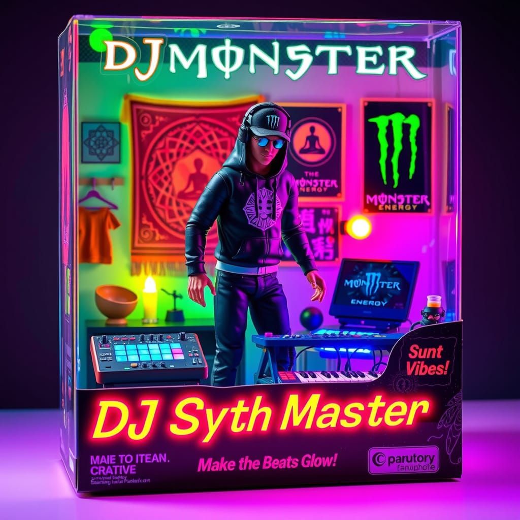 Glowing Music Studio Action Figure Box Set