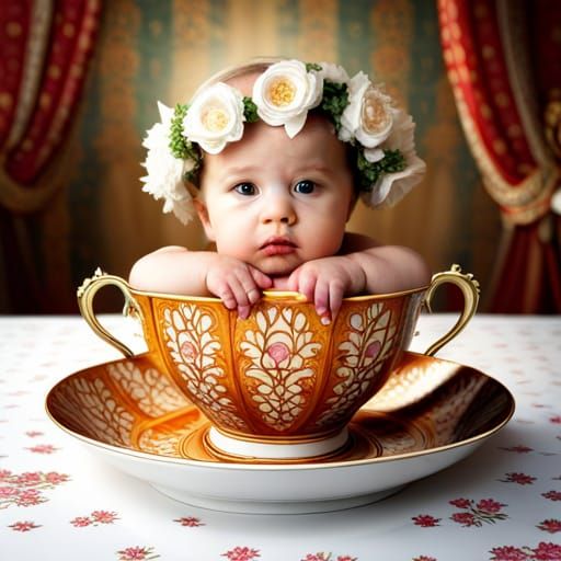 Baby in a cup