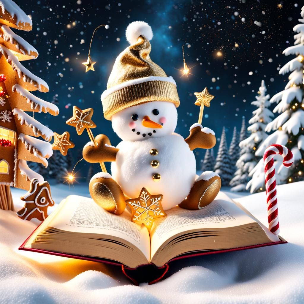 Magical Christmas Book in a Fantasy World