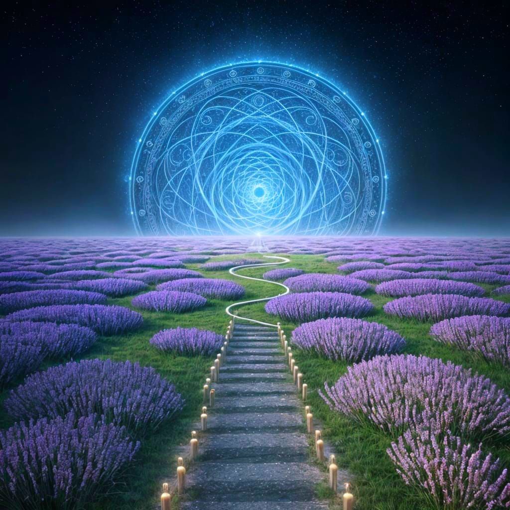 Ethereal Labyrinth in Dreamlike Cosmos