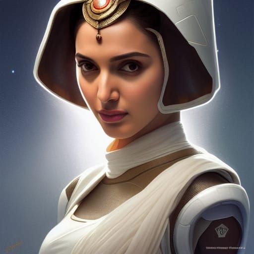 Padmé Amidala on Mars: Photorealistic Digital Art
