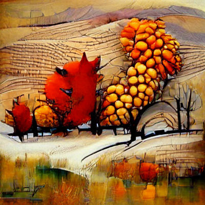 Anne Burrell Surrounded by Autumnal Colors