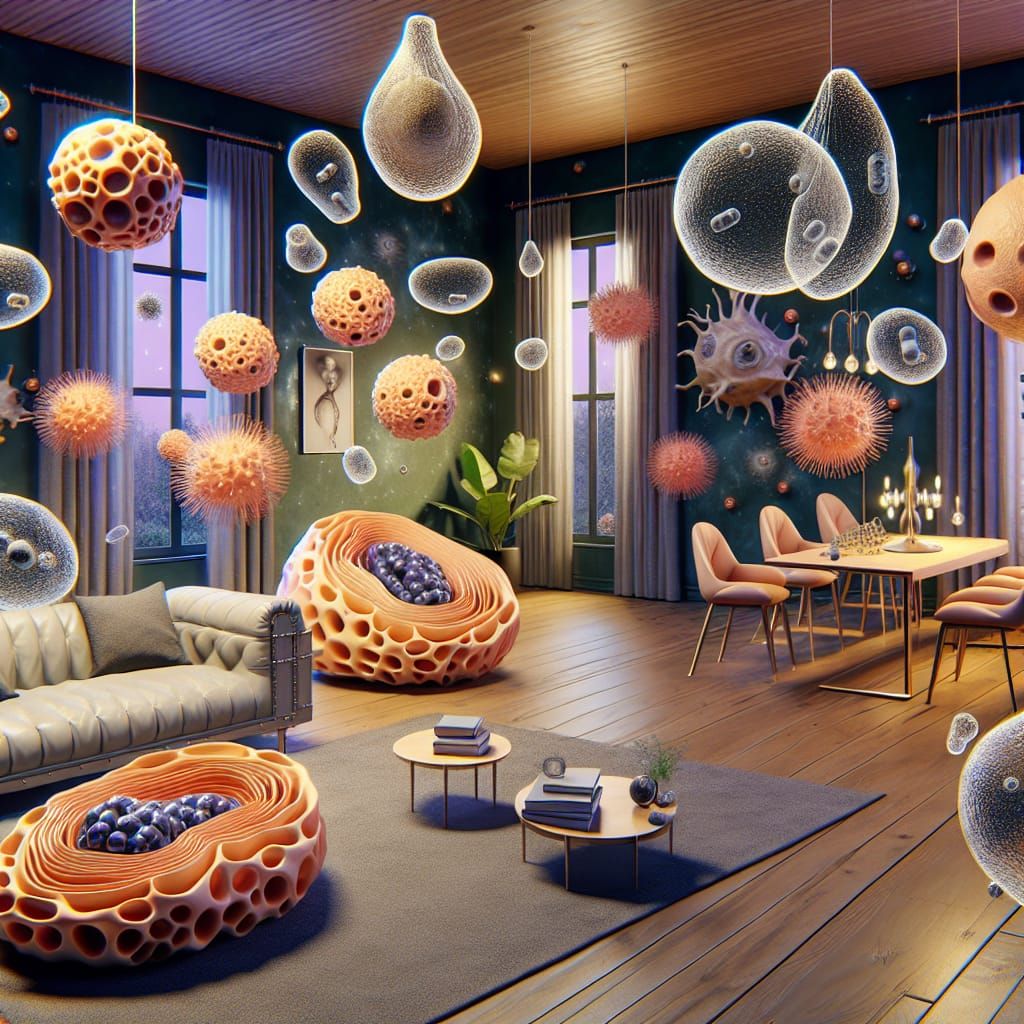 Surreal Interior Mimicking an Animal Cell