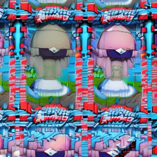 Absurd Mount Rushmore in Comic Book Art Style