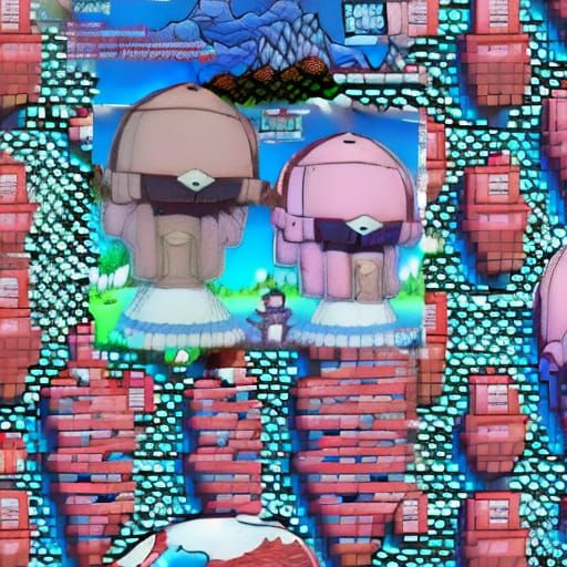 Absurdist Comic Book Art Mount Rushmore