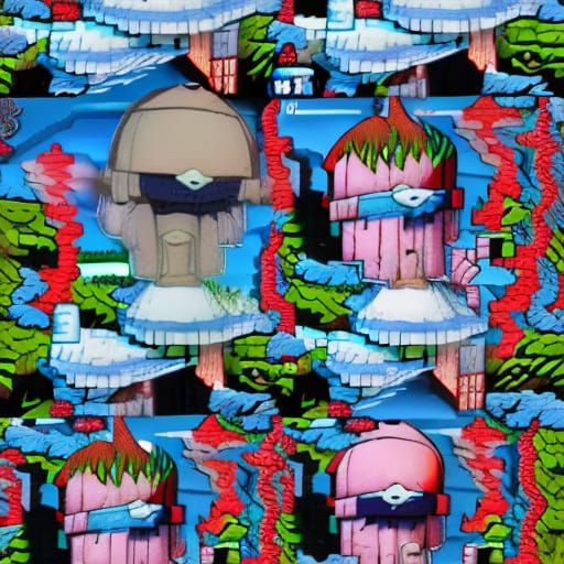 Absurd Mount Rushmore in Comic Book Art