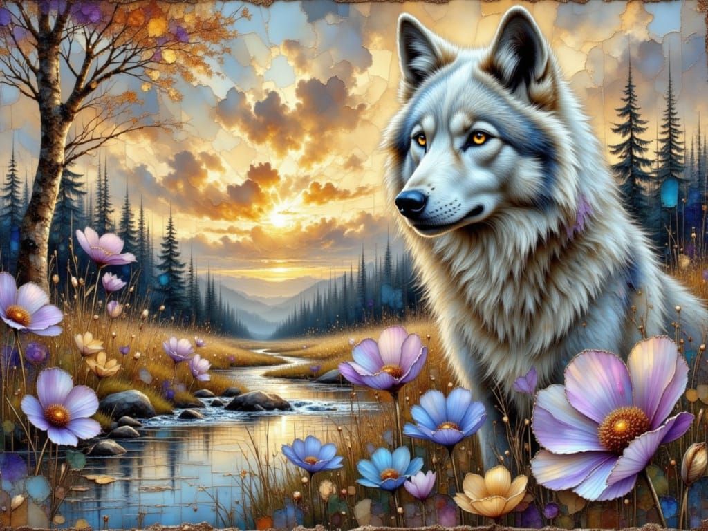 Floral Wolf