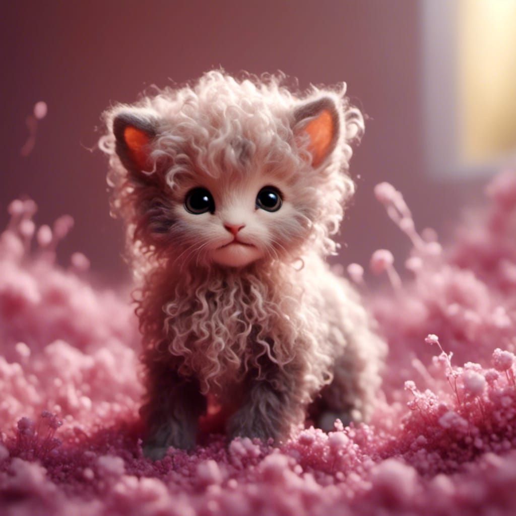 Cute Hybrid Kitten Lamb