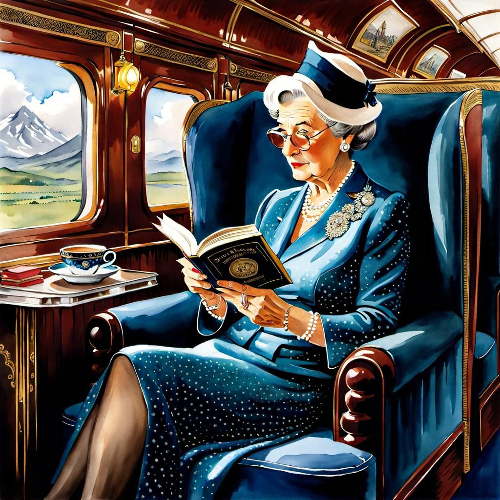 Old lady in the Orient express