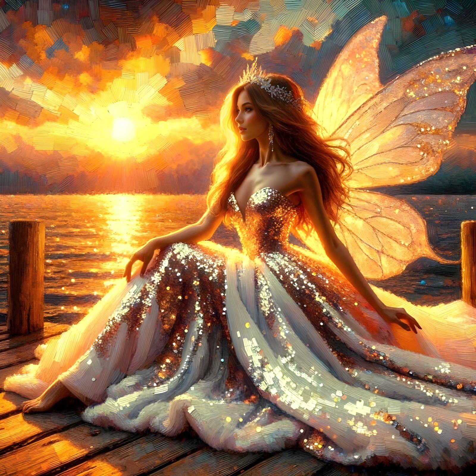 Dressed in Dusk and Gold