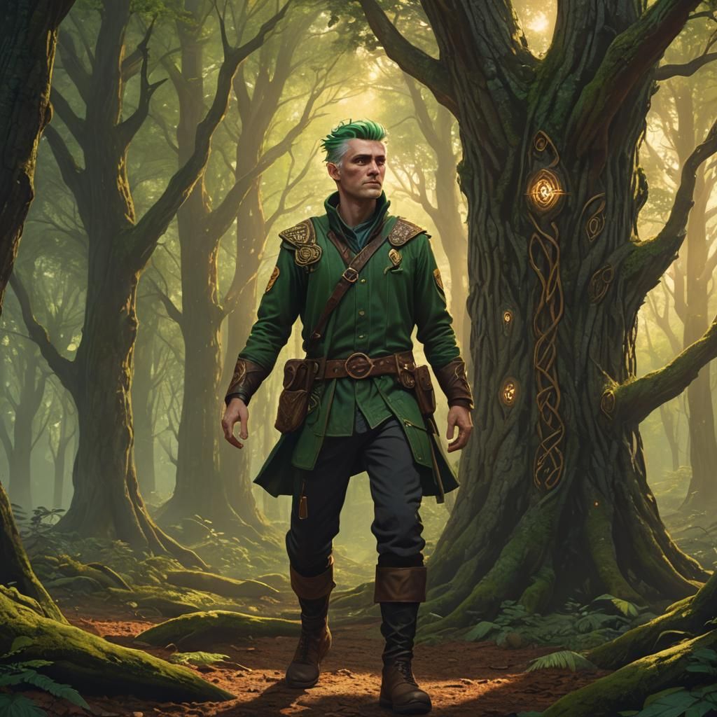 Celtic Sci-Fi Pilot Searches Mystical Forest