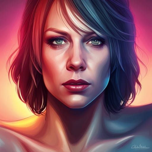 Swedish Rock Star Portrait in Detailed Concept Art
