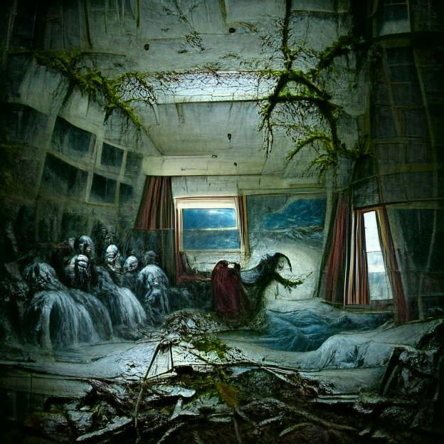 Nature Reclaims Abandoned Hotel in Horror Style