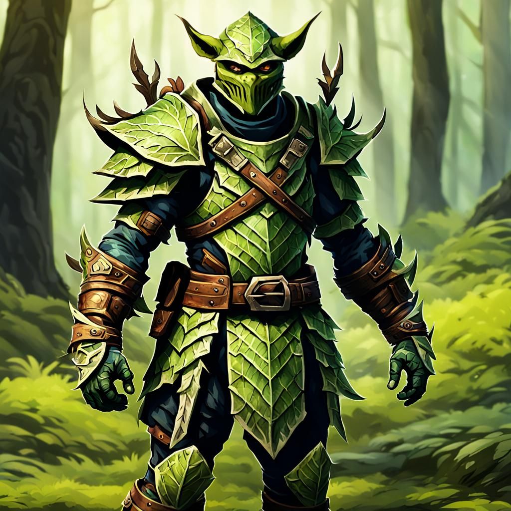 Goblin Ranger in Leaf Armor
