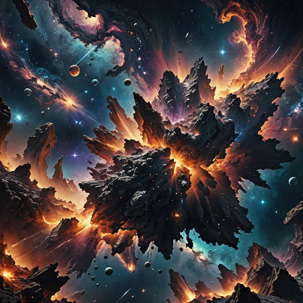 Epic Galaxy Formation in Digital Matte Painting
