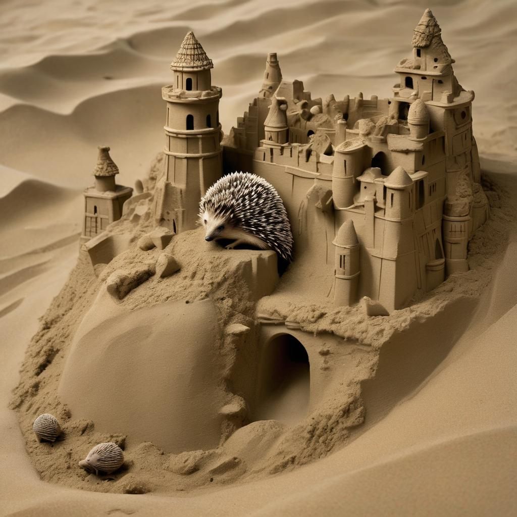 Hedgehog's Rampage: Sandcastle Destruction in Expressionist ...
