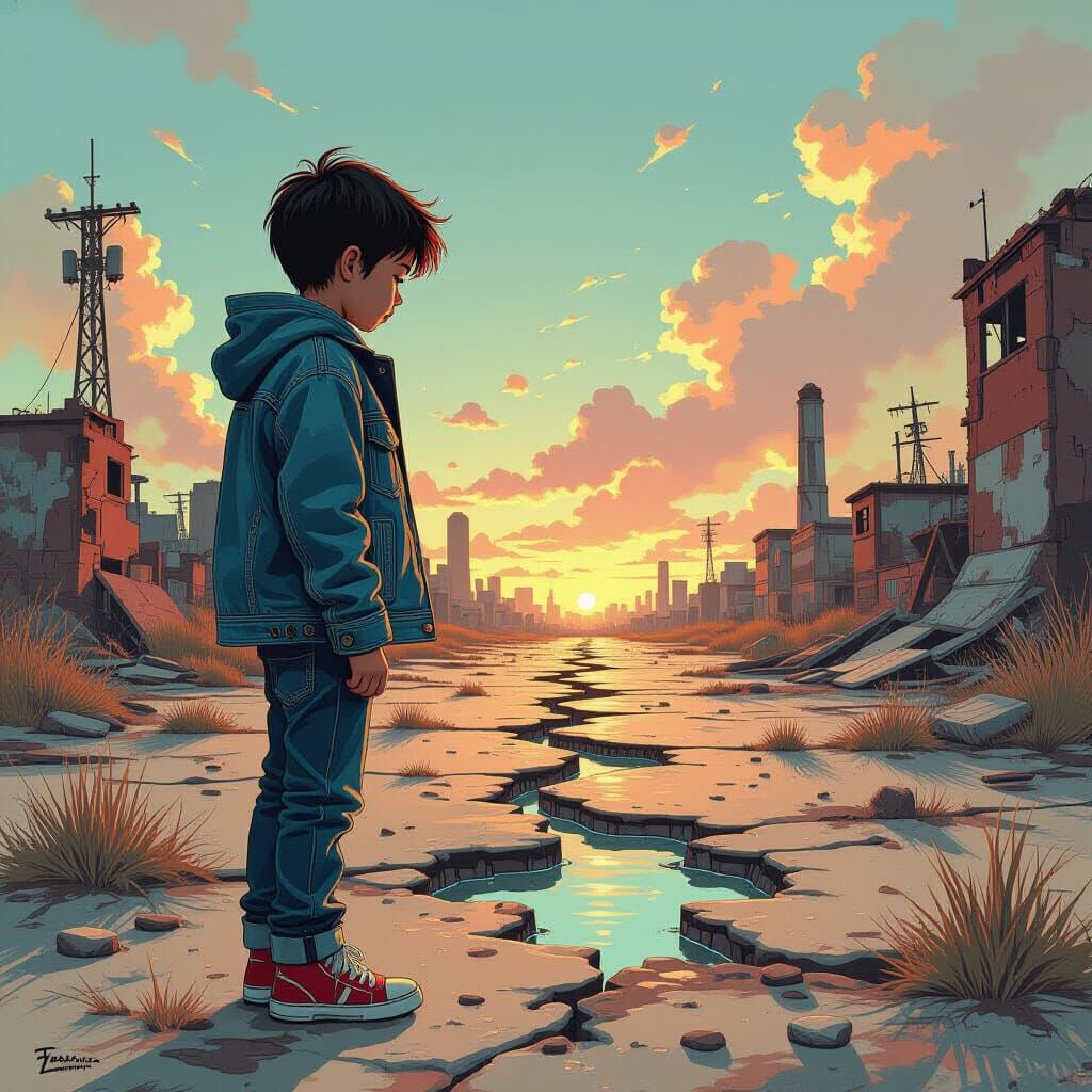 Boy Finds Missing Piece in Abandoned Land