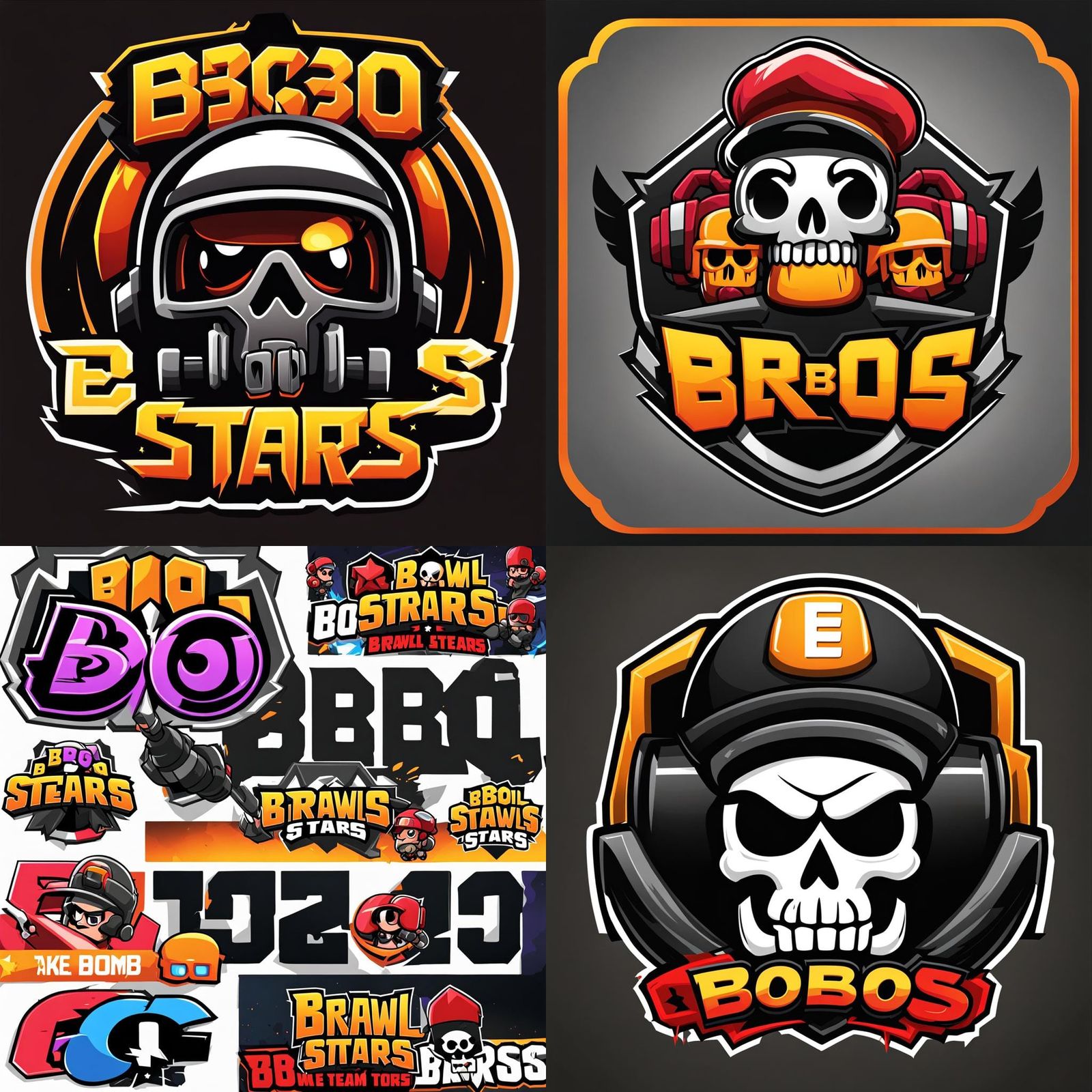 BBO Brawl Stars E-sports Bomb Logo